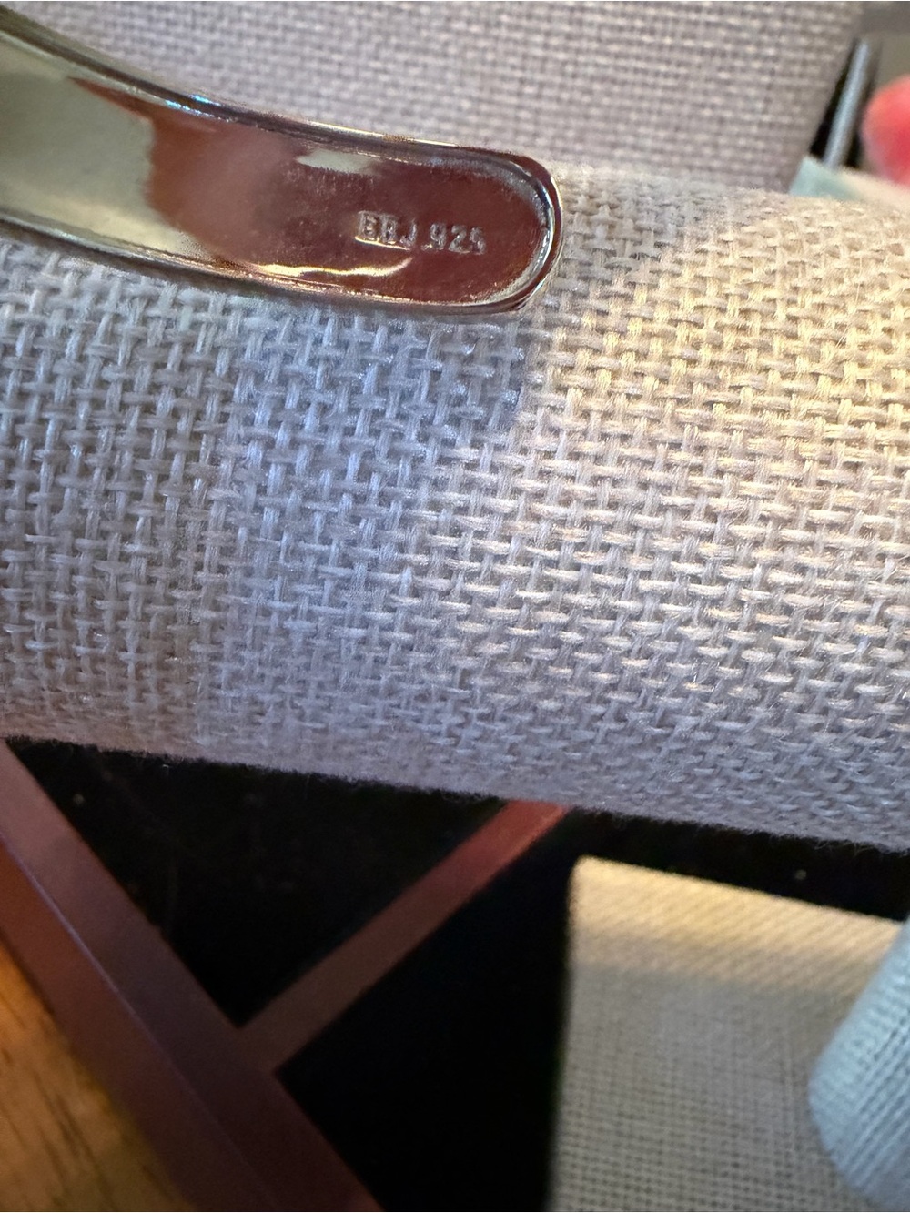 Silver Textured Silver Cuff Bracelet with Blue Druzy Accent 925 - Picture 5 of 5